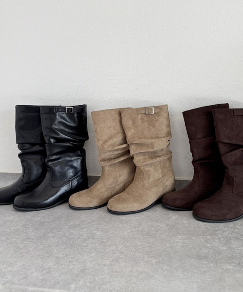 cepo（セポ）の「ミドルエンジニアブーツ（ブーツ・レディース・ベージュ/ブラウン/ブラック・M/L）」の12枚目の写真