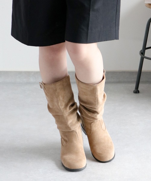 cepo（セポ）の「ミドルエンジニアブーツ（ブーツ・レディース・ベージュ/ブラウン/ブラック・M/L）」の14枚目の写真