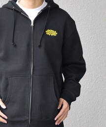 【WEB限定】SHIPS any: ワンポイント ロゴ 裏起毛 スウェット ジップ パーカー◇