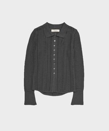 Polo Knit Cardigan/ポロニットカーディガン/カットソー