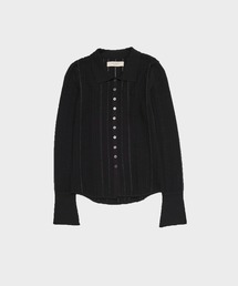 Polo Knit Cardigan/ポロニットカーディガン/カットソー