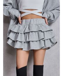 GYDA | GG chain glitter print tieredスカートライクショートパンツ(スカート)