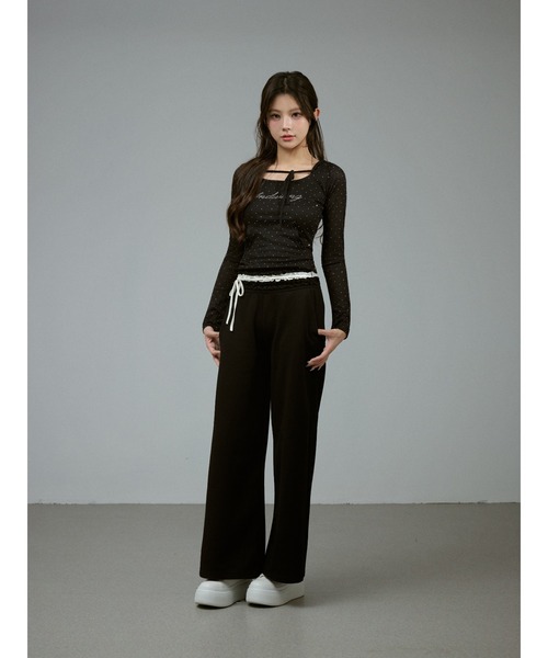 Andwang Glam Frill Bijou Set Up トップスのみ Glam Frill Bijou Set Up（セットアップ）｜andwang（アンドワン）の