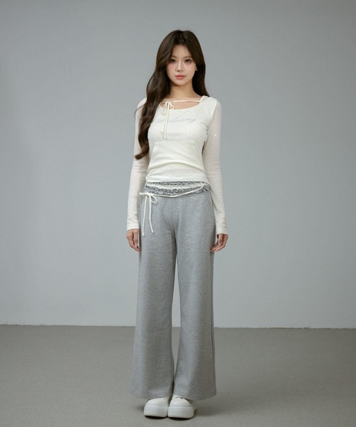 Andwang Glam Frill Bijou Set Up トップスのみ Glam Frill Bijou Set Up（セットアップ）｜andwang（アンドワン）の