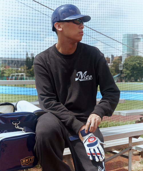 DISCUS ATHLETIC(ディスカス アスレチック)の「ナイスウェザーコラボ ナイスシリーズ スウェットシャツ ウォッシュドブラック(スウェット・メンズ・その他・MEDIUM/LARGE/X-LARGE)」の8枚目の写真