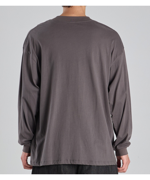 BUTTON SEOUL（ボタンソウル）の「スーピマ100 ロングスリーブTシャツ (グレー)（Tシャツ/カットソー・レディース・その他・MEDIUM/LARGE/X-LARGE）」の5枚目の写真
