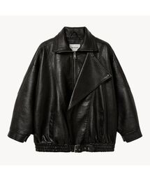 オーバーサイズ」に該当するライダースジャケットファッション通販