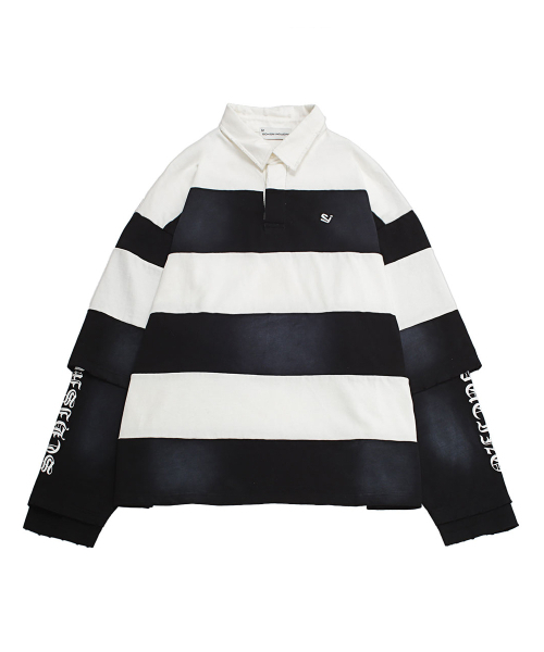 SCHISM INDUCING(スキズムインデューシング)の「FR RUGBY LONG SLEEVES BLACK(ポロシャツ・レディース・その他・MEDIUM/LARGE)」の22枚目の写真