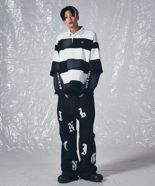 SCHISM INDUCING(スキズムインデューシング)の「FR RUGBY LONG SLEEVES BLACK(ポロシャツ・レディース・その他・MEDIUM/LARGE)」の9枚目の写真