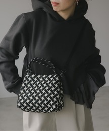 210nouve | 【2WAY】柄 ニット ハンド/ショルダーバッグ(ハンドバッグ)