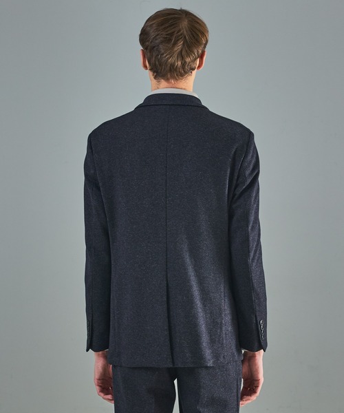 ABAHOUSE(アバハウス)の「【セットアップ対応】WOOL×COTTON ムリネ ジャージー ジャケット / FLEX JACKET / 2WAYストレッチ(セットアップ・メンズ・グレー/ブラウン/ネイビー・44/46/48/50)」の5枚目の写真