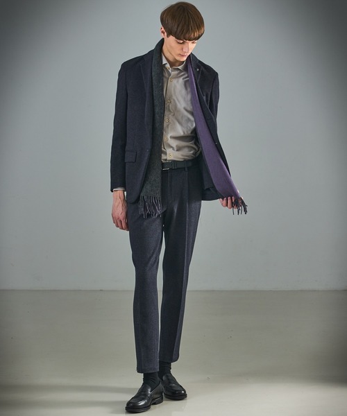 ABAHOUSE(アバハウス)の「【セットアップ対応】WOOL×COTTON ムリネ ジャージー ジャケット / FLEX JACKET / 2WAYストレッチ(セットアップ・メンズ・グレー/ブラウン/ネイビー・44/46/48/50)」の19枚目の写真