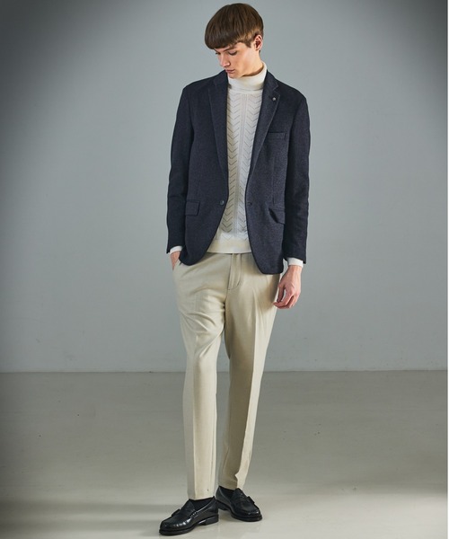 ABAHOUSE(アバハウス)の「【セットアップ対応】WOOL×COTTON ムリネ ジャージー ジャケット / FLEX JACKET / 2WAYストレッチ(セットアップ・メンズ・グレー/ブラウン/ネイビー・44/46/48/50)」の15枚目の写真