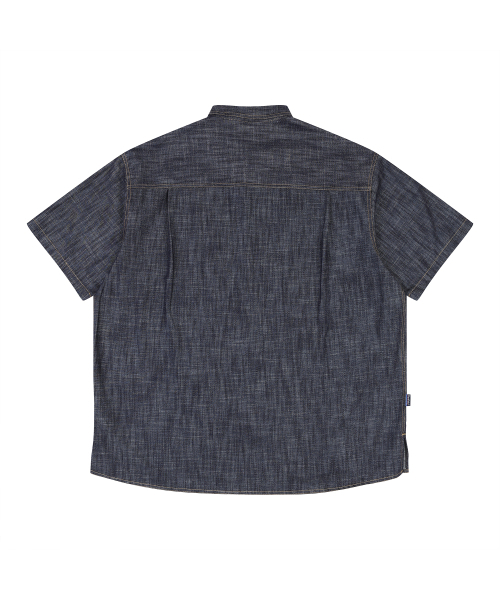 PENFIELD(ペンフィールド)の「WASHED DENIM HALF SHIRT INDIGO_FQ2WR80U(シャツ/ブラウス・メンズ・ダークブルー・LARGE/MEDIUM/X-LARGE/SMALL)」の3枚目の写真
