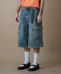 PENFIELD（ペンフィールド）の「ベルト付きガセットパーティグポケットバミューダパンツインディゴ_FR2WP02U（その他パンツ）」