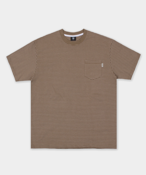 CAMEL WORK(キャメルワーク)の「ストライプポケット半袖Tシャツ(キャメル)(Tシャツ/カットソー・メンズ・その他・MEDIUM/LARGE)」の2枚目の写真