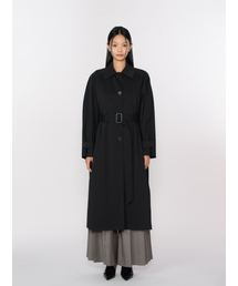 TOSE（トセ）の「バックシャーリングウィンドコートブラック（トレンチコート）」