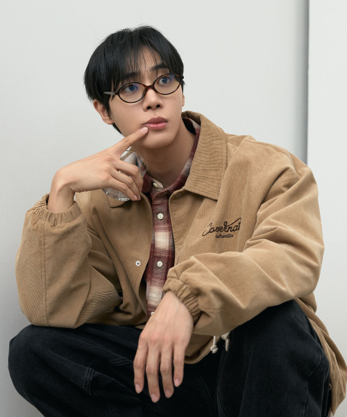 コーデュロイコーチジャケット キャメル