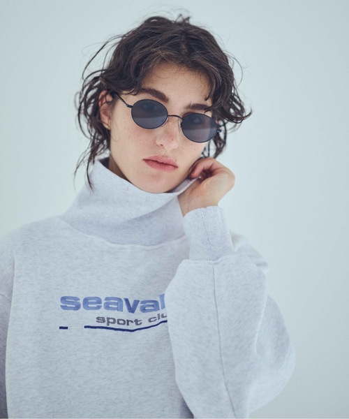 SEA（シー）の「Seavalley Sprot club ハイネックスウェット（スウェット・レディース・ブラック/グレー・ONE SIZE）」の9枚目の写真