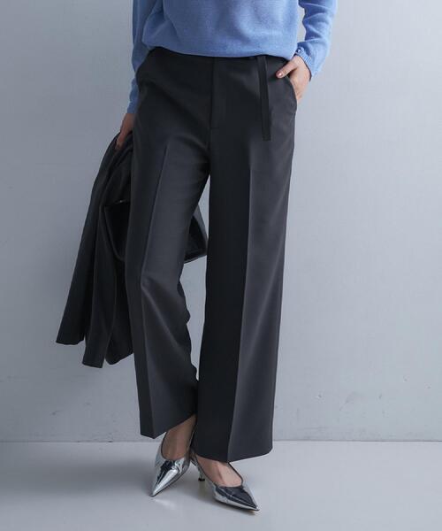 UNTITLED（アンタイトル）の「【イージーケア/接触冷感/UVカット】エアリー ワイドパンツ（その他パンツ・レディース・チャコールグレー/ネイビー/ナチュラル・04/03/02/50/48/46/44/42/01/00）」の5枚目の写真