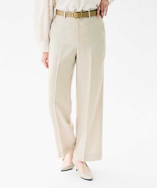 UNTITLED（アンタイトル）の「【イージーケア/接触冷感/UVカット】エアリー ワイドパンツ（その他パンツ・レディース・チャコールグレー/ネイビー/ナチュラル・04/03/02/50/48/46/44/42/01/00）」の9枚目の写真