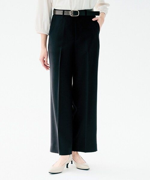 UNTITLED（アンタイトル）の「【イージーケア/接触冷感/UVカット】エアリー ワイドパンツ（その他パンツ・レディース・チャコールグレー/ネイビー/ナチュラル・04/03/02/50/48/46/44/42/01/00）」の13枚目の写真