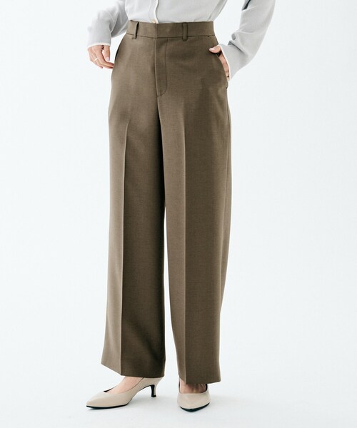 UNTITLED（アンタイトル）の「【イージーケア/接触冷感/UVカット】エアリー ワイドパンツ（その他パンツ・レディース・チャコールグレー/ネイビー/ナチュラル・04/03/02/50/48/46/44/42/01/00）」の17枚目の写真