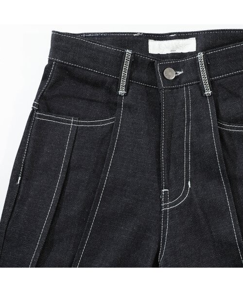 DILETTANTISME（ディレッタンティズム）の「オーバーロックプリーツワイドパンツ（デニムパンツ・レディース・その他・MEDIUM/LARGE）」の6枚目の写真