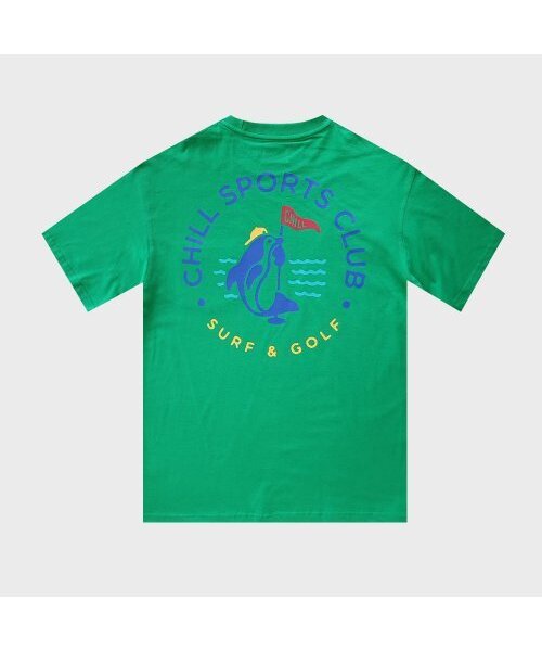 CHILL SPORTS CLUB(チルスポーツクラブ)の「ドルフィンラブスウェーブ ポケット ケリーグリーン(Tシャツ/カットソー・メンズ・その他・SMALL/MEDIUM/LARGE)」の2枚目の写真