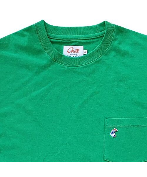 CHILL SPORTS CLUB(チルスポーツクラブ)の「ドルフィンラブスウェーブ ポケット ケリーグリーン(Tシャツ/カットソー・メンズ・その他・SMALL/MEDIUM/LARGE)」の3枚目の写真