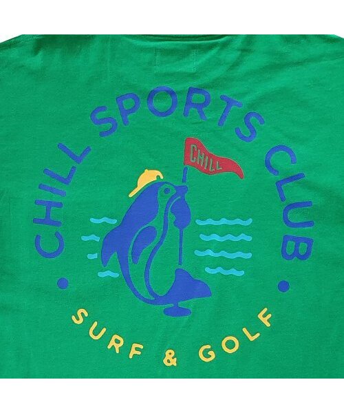 CHILL SPORTS CLUB(チルスポーツクラブ)の「ドルフィンラブスウェーブ ポケット ケリーグリーン(Tシャツ/カットソー・メンズ・その他・SMALL/MEDIUM/LARGE)」の4枚目の写真