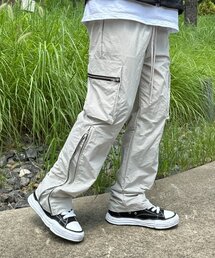 CLACO（クラコ）の「ナイロンサイドジッパーカーゴパンツ（クリーム）（その他パンツ）」
