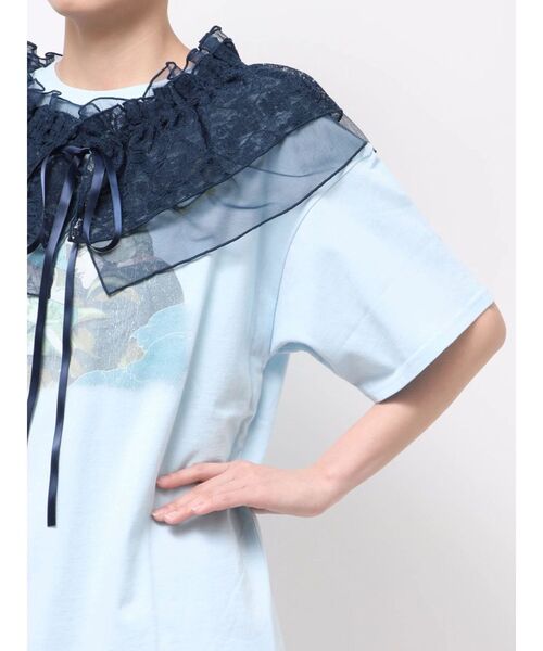 jouetie（ジュエティ）の「【アニメ『ジョジョの奇妙な冒険 ストーンオーシャン』×jouetie】オーバーTシャツ（Tシャツ/カットソー・レディース・ブルー/オフホワイト/ブラック・MEDIUM）」の19枚目の写真