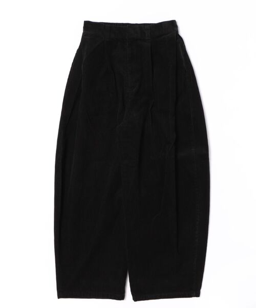 STYLEBLOCK（スタイルブロック）の「コーデュロイストーンウォッシュサイドタックコクーンパンツ（その他パンツ・レディース・ブラック/ブラウン/ベージュ・M）」の2枚目の写真