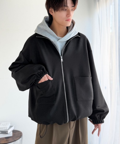 Classical Origin(クラシカルオリジン)の「ポケットデザインWジップダンボールジャケット / Pocket Design Double Zip Jacket(ブルゾン・メンズ・ブラック/チャコール・X-LARGE/MEDIUM/LARGE)」の7枚目の写真