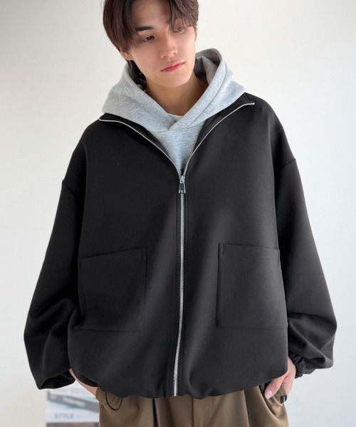Classical Origin(クラシカルオリジン)の「ポケットデザインWジップダンボールジャケット / Pocket Design Double Zip Jacket(ブルゾン・メンズ・ブラック/チャコール・X-LARGE/MEDIUM/LARGE)」の10枚目の写真
