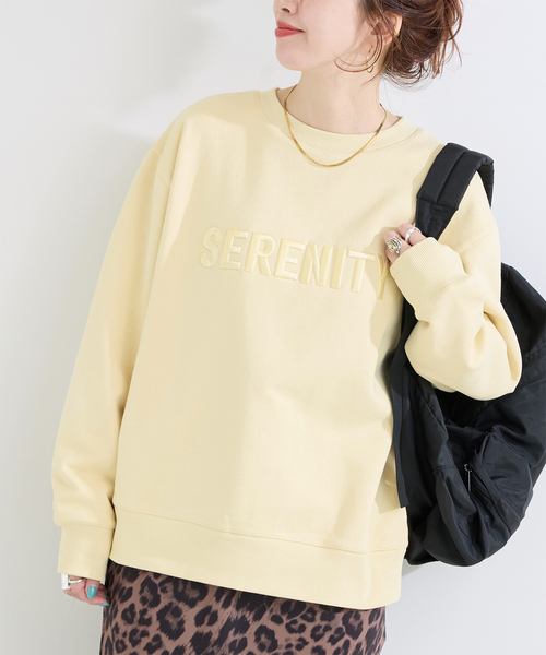 B.C STOCK（ベーセーストック）の「ウォッシャブル / ロゴオーバースウェット（スウェット・レディース・イエロー/ブラック/スカイブルー・FREE）」の3枚目の写真
