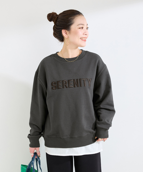 B.C STOCK（ベーセーストック）の「ウォッシャブル / ロゴオーバースウェット（スウェット・レディース・イエロー/ブラック/スカイブルー・FREE）」の2枚目の写真