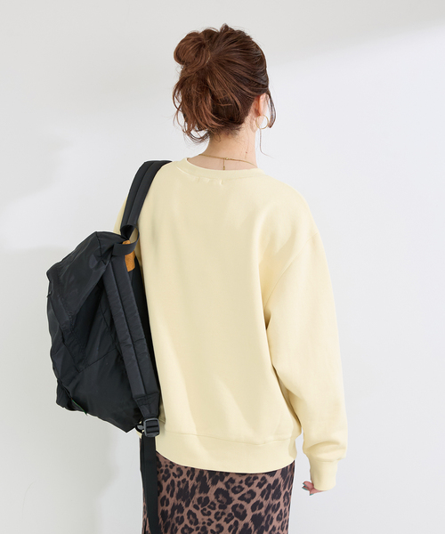 B.C STOCK（ベーセーストック）の「ウォッシャブル / ロゴオーバースウェット（スウェット・レディース・イエロー/ブラック/スカイブルー・FREE）」の8枚目の写真