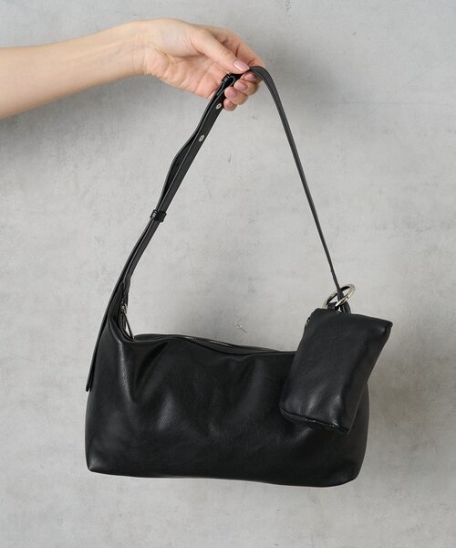 BIRTHDAY BAR（バースデイバー）の「フェイクレザーワンショルダーミニバッグ　エコバッグ付き（ショルダーバッグ・レディース・ブラウン/ブラック/シルバー・0）」の7枚目の写真