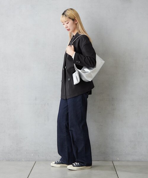 BIRTHDAY BAR(バースデイバー)の「フェイクレザーワンショルダーミニバッグ エコバッグ付き(ショルダーバッグ・レディース・ブラック/ブラウン/シルバー・0)」の18枚目の写真