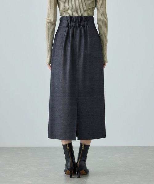 ROPE'（ロペ）の「[美人スカート]トリアセツイル ポケット付きタイトスカート(デニムライク)/イージーケア・セットアップ対応（スカート・レディース・ブルー系その他3・40/38/36）」の13枚目の写真