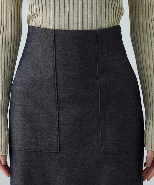 ROPE'（ロペ）の「[美人スカート]トリアセツイル ポケット付きタイトスカート(デニムライク)/イージーケア・セットアップ対応（スカート・レディース・ブルー系その他3・40/38/36）」の15枚目の写真