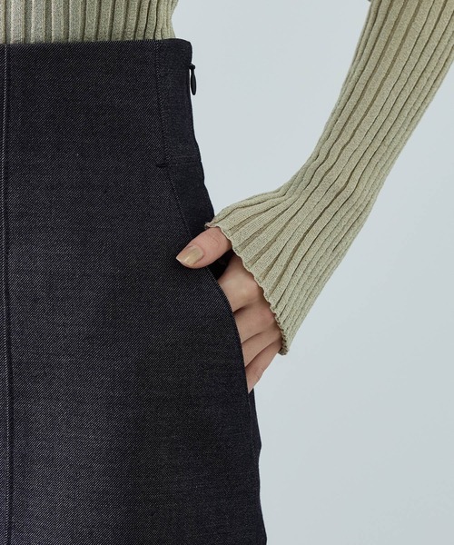 ROPE'（ロペ）の「[美人スカート]トリアセツイル ポケット付きタイトスカート(デニムライク)/イージーケア・セットアップ対応（スカート・レディース・ブルー系その他3・40/38/36）」の17枚目の写真