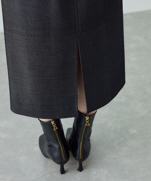 ROPE'（ロペ）の「[美人スカート]トリアセツイル ポケット付きタイトスカート(デニムライク)/イージーケア・セットアップ対応（スカート・レディース・ブルー系その他3・40/38/36）」の18枚目の写真