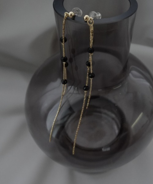 LE'RURE(リルアー)の「Onyx long pierce(ピアス(両耳用)・レディース・ゴールド・FREE)」の7枚目の写真