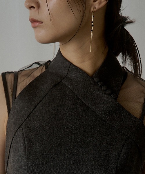 LE'RURE(リルアー)の「Onyx long pierce(ピアス(両耳用)・レディース・ゴールド・FREE)」の3枚目の写真