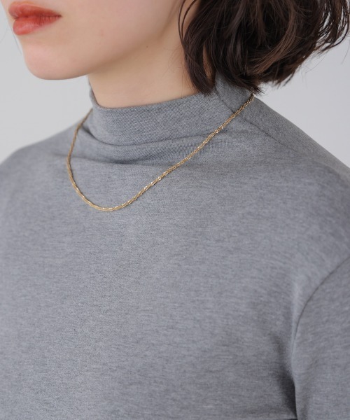 Bou Jeloud(ブージュルード)の「裏起毛シンプルインナー(Tシャツ/カットソー・レディース・ベージュ/アイボリー/ブラック/グレー/ブルー・FREE)」の20枚目の写真