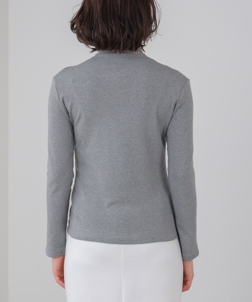 Bou Jeloud(ブージュルード)の「裏起毛シンプルインナー(Tシャツ/カットソー・レディース・ベージュ/アイボリー/ブラック/グレー/ブルー・FREE)」の22枚目の写真