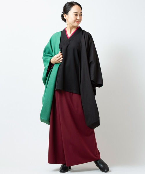 カヤ（カヤ）の「【カヤ】澄心（すみごころ）ワイドパンツ（その他パンツ・レディース・エンジ/キナリ/スミクロ/グリーン系その他・FREE）」の12枚目の写真